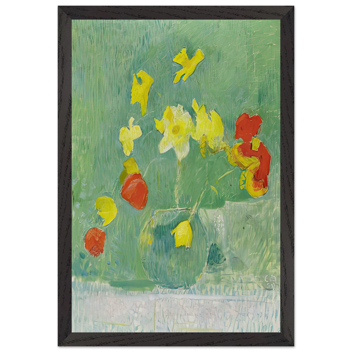 Blumenstilleben by Cuno Amiet, framed poster, view 2