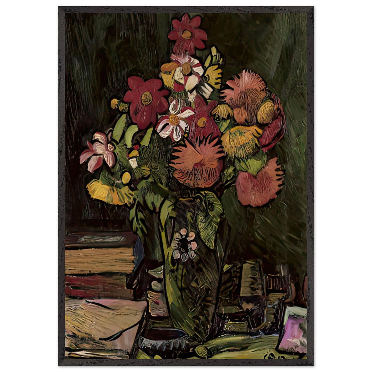 Blumenstillleben by Cuno Amiet, framed poster, view 3