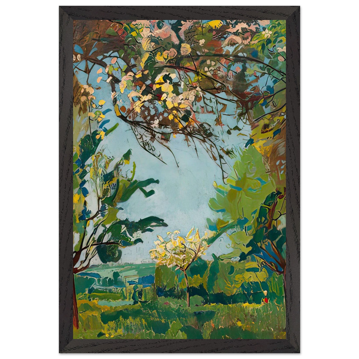 Blütenzeit by Cuno Amiet, framed poster, view 2