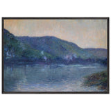 Boats on the Seine at Oissel by Gustave Loiseau, framed poster, view 3