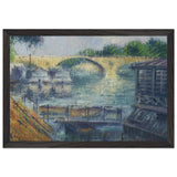Boats on the Seine by Gustave Loiseau, framed poster, view 2
