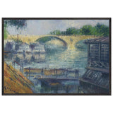 Boats on the Seine by Gustave Loiseau, framed poster, view 3