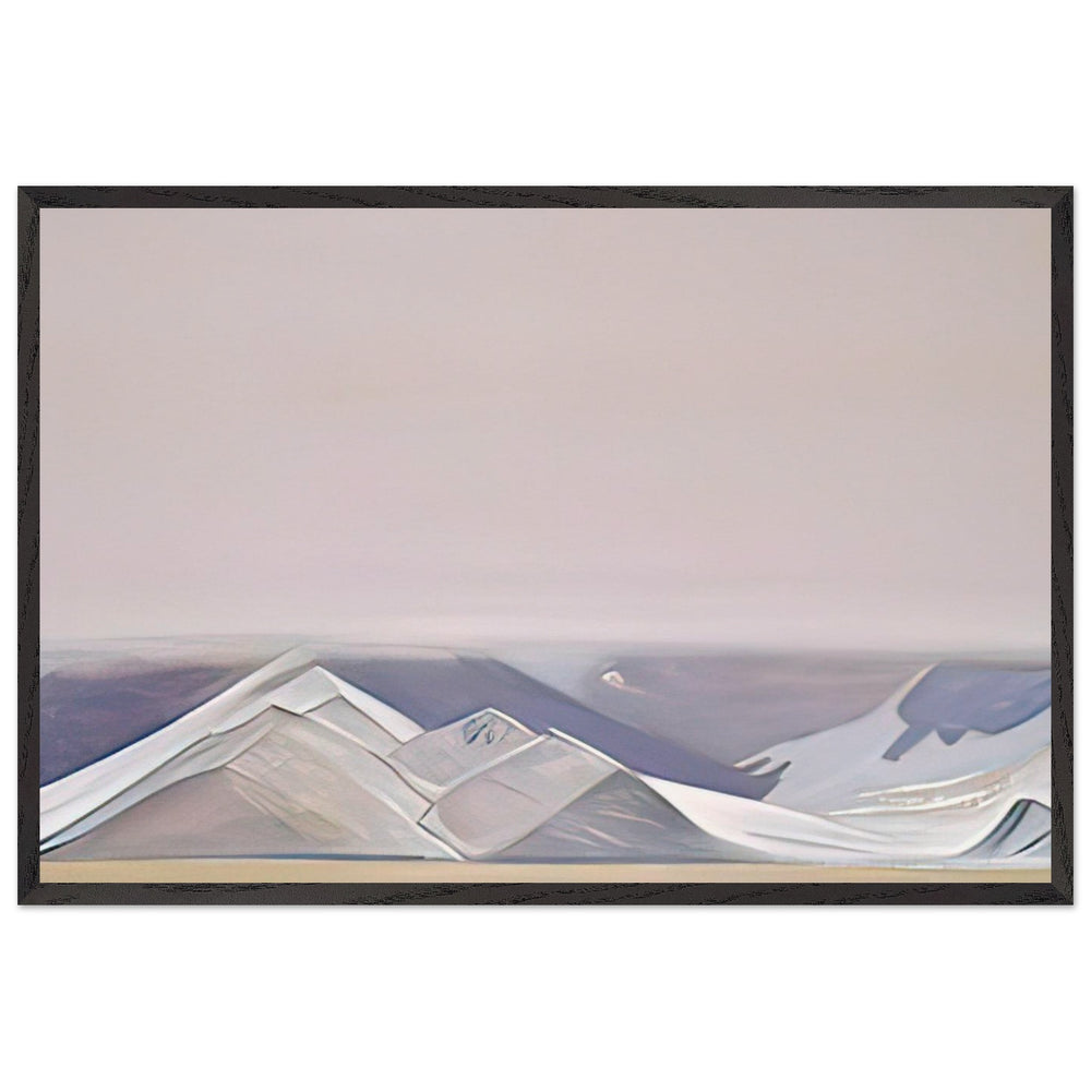 Bogdo-Ul. Hurricane by Nicholas Roerich, framed poster