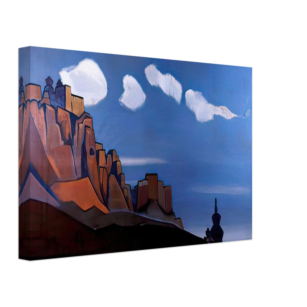Bonpo Stronghold by Nicholas Roerich, canvas, view 2