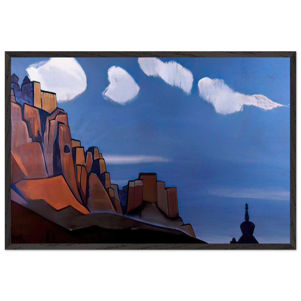 Bonpo Stronghold by Nicholas Roerich, framed poster