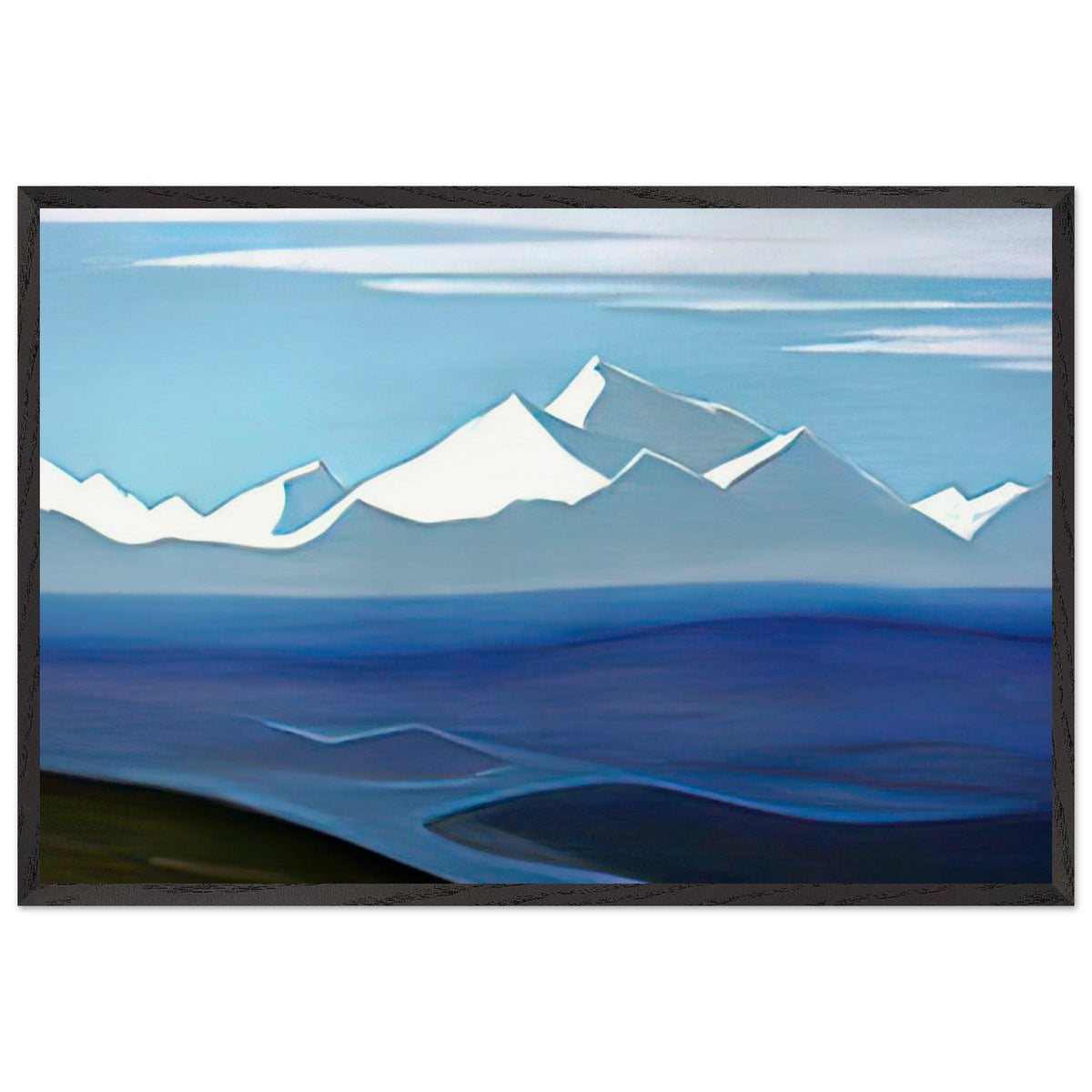 Border of Tibet by Nicholas Roerich, framed poster