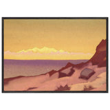 Border of Tibet. Tsaidam by Nicholas Roerich, framed poster, view 3
