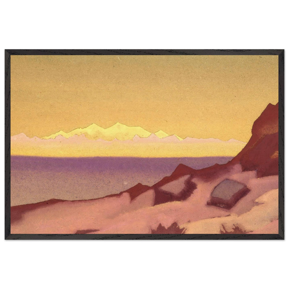 Border of Tibet. Tsaidam by Nicholas Roerich, framed poster