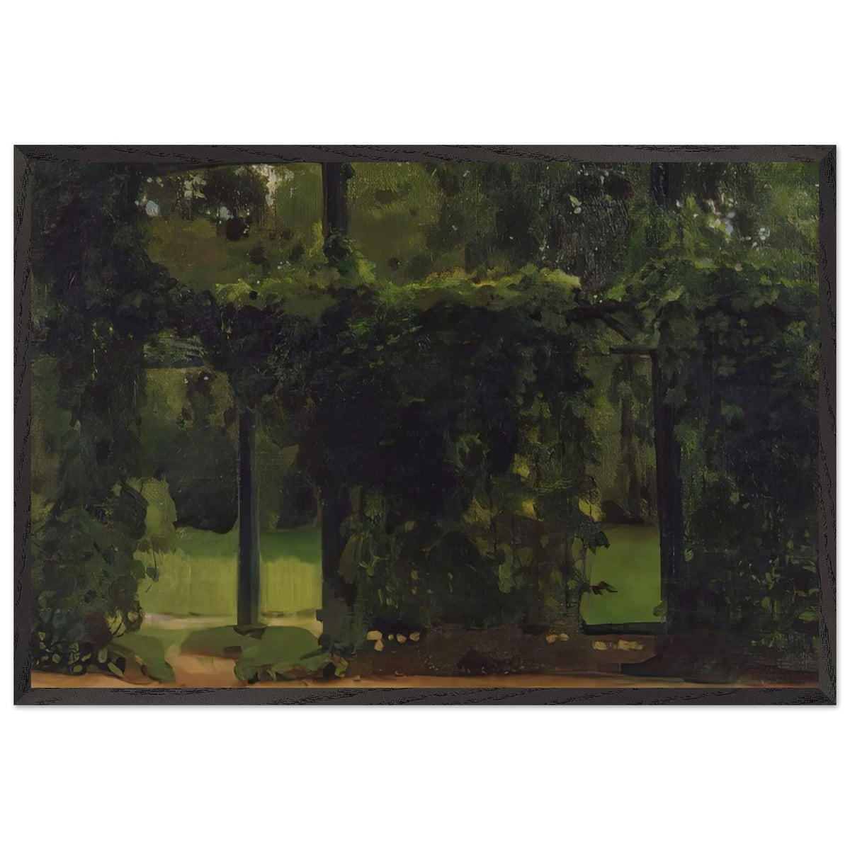 Bosquet by Konstantin Somov, framed poster