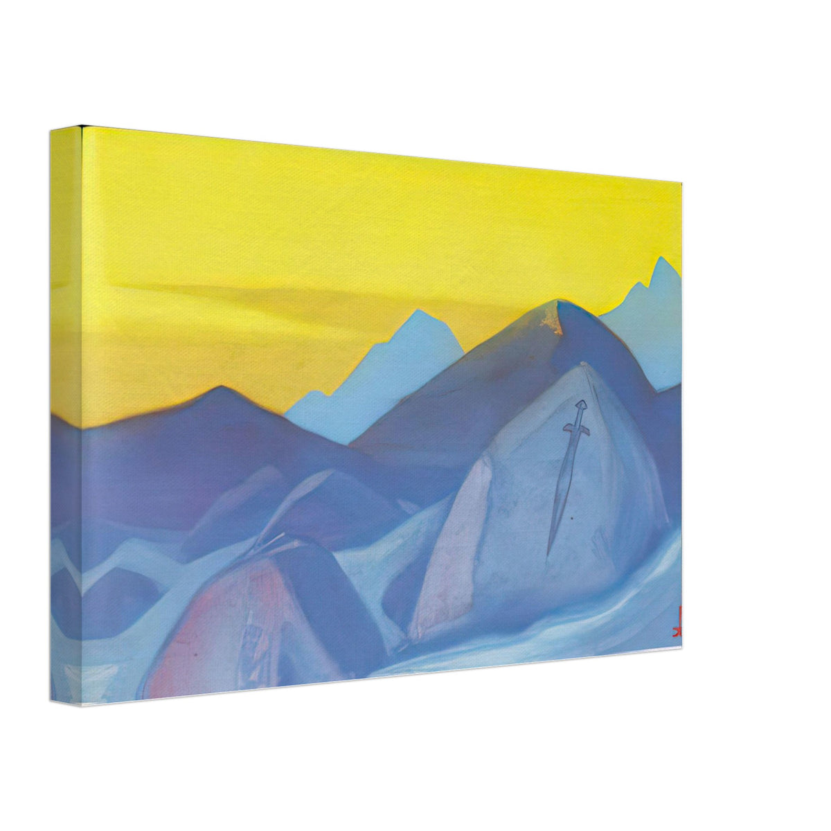 Boundary of Sword (Study) by Nicholas Roerich, canvas, view 2