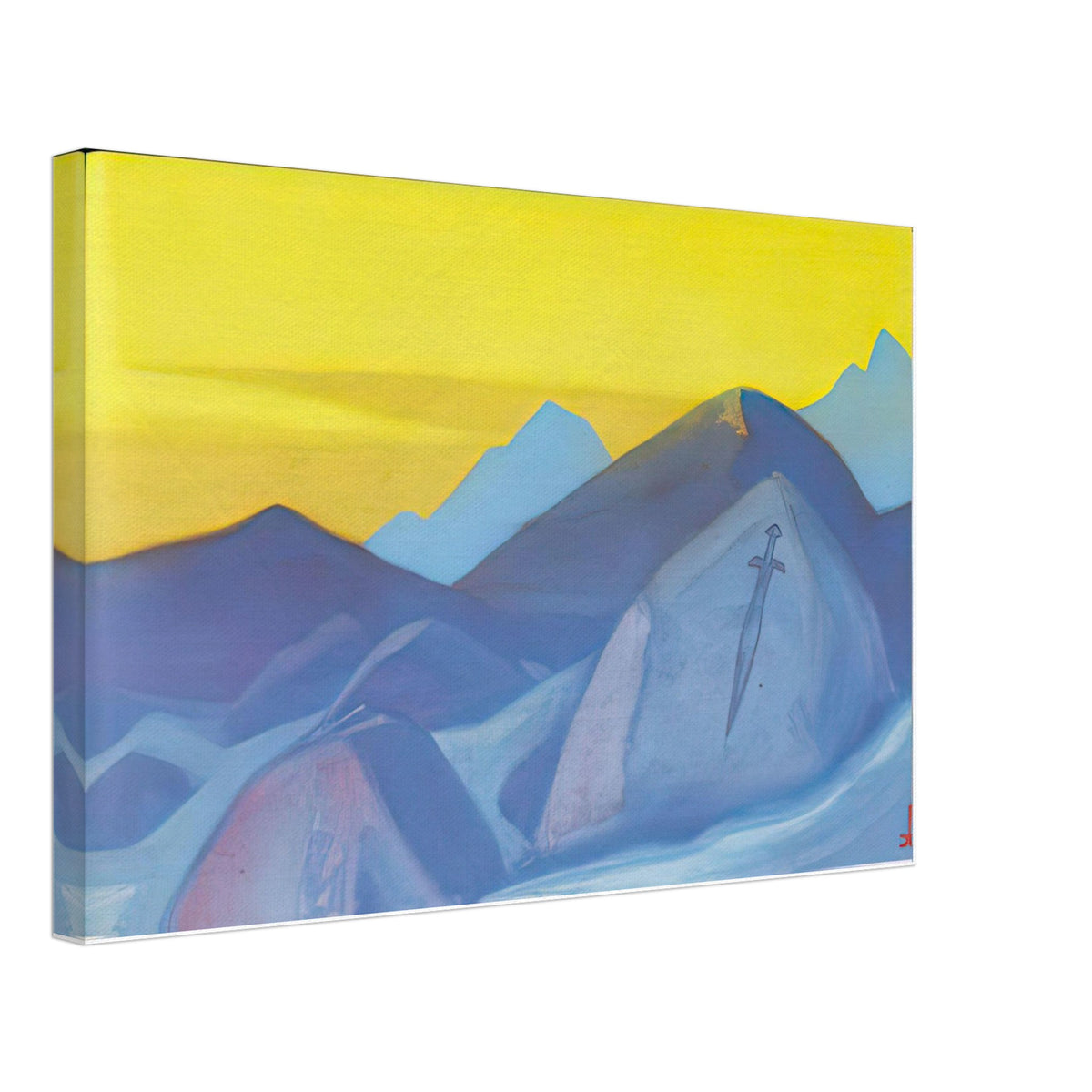 Boundary of Sword (Study) by Nicholas Roerich, canvas