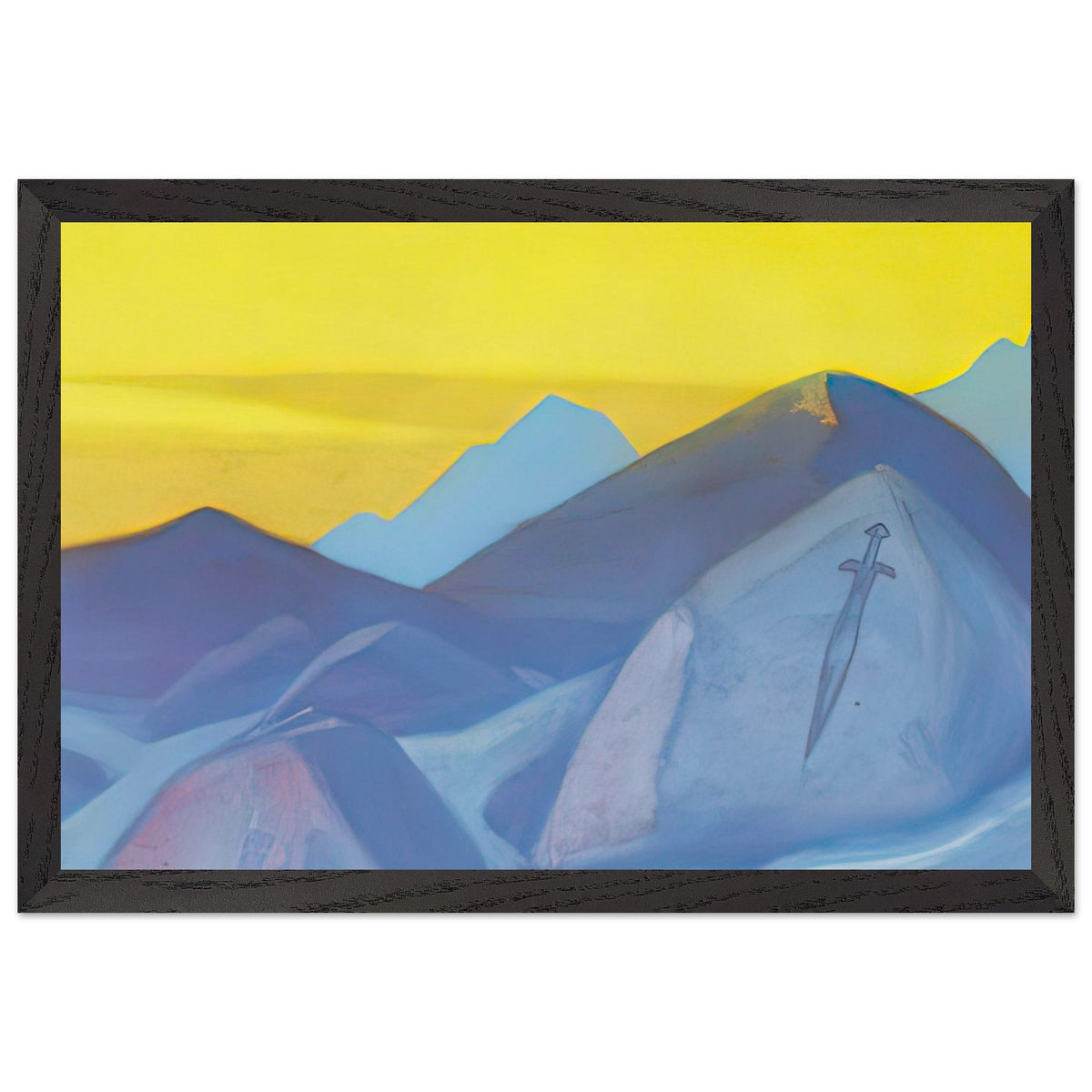 Boundary of Sword (Study) by Nicholas Roerich, framed poster, view 2