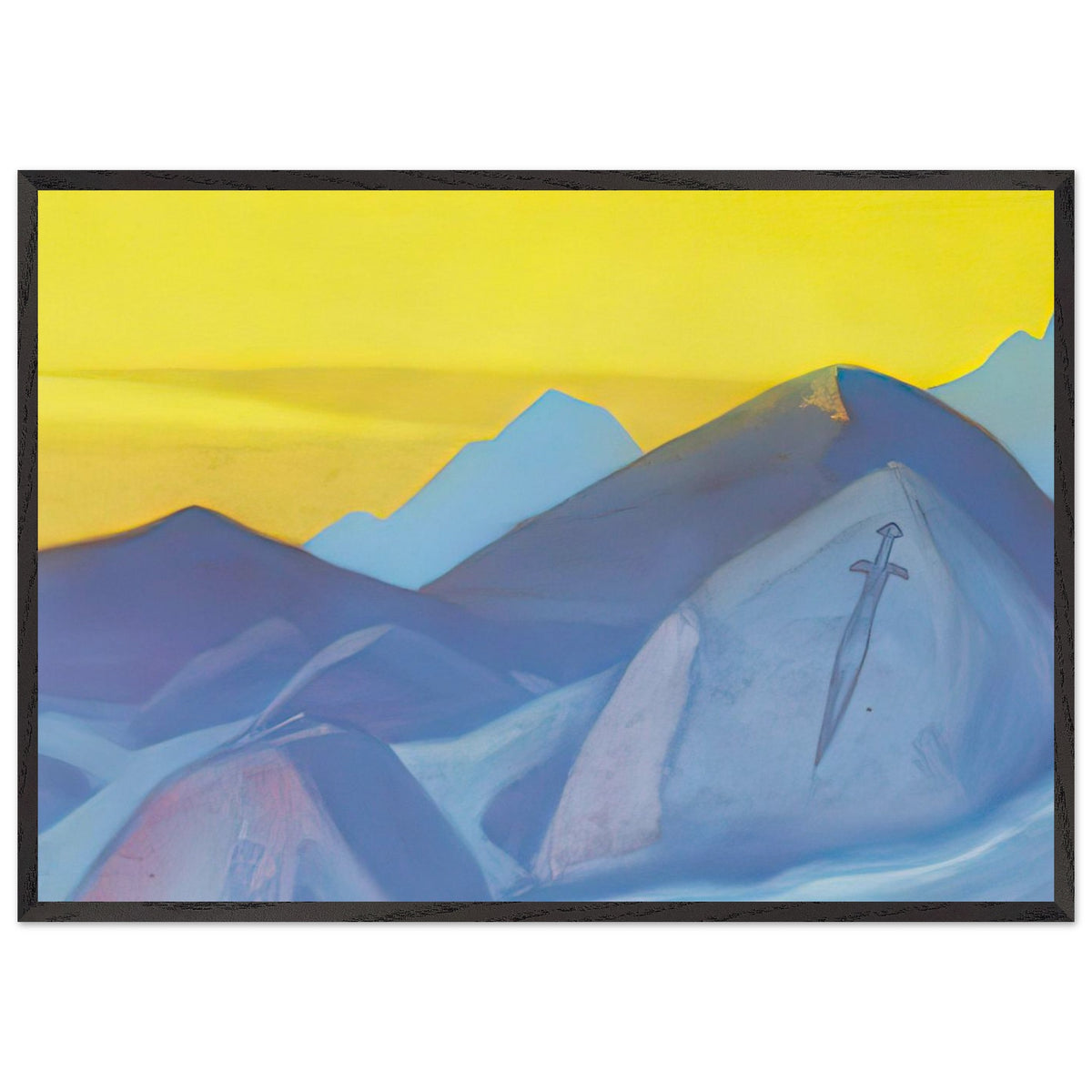 Boundary of Sword (Study) by Nicholas Roerich, framed poster, view 3