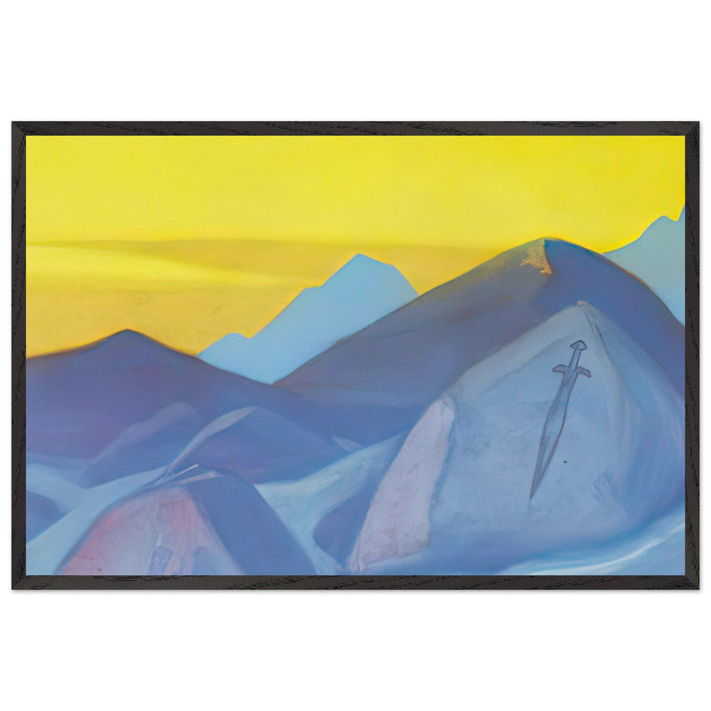 Boundary of Sword (Study) by Nicholas Roerich, framed poster