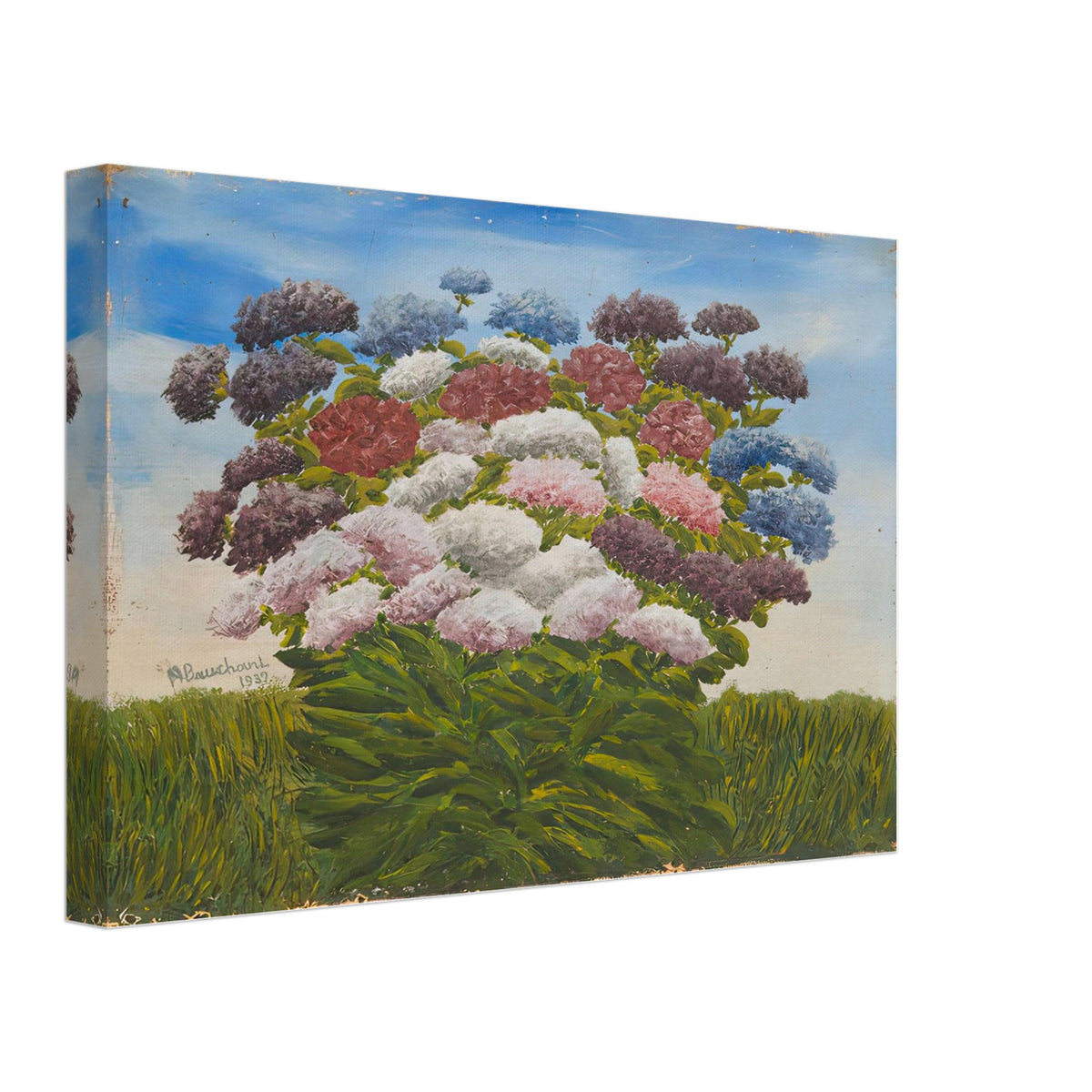 Bouquet de fleurs by Andre Bauchant, canvas, view 2