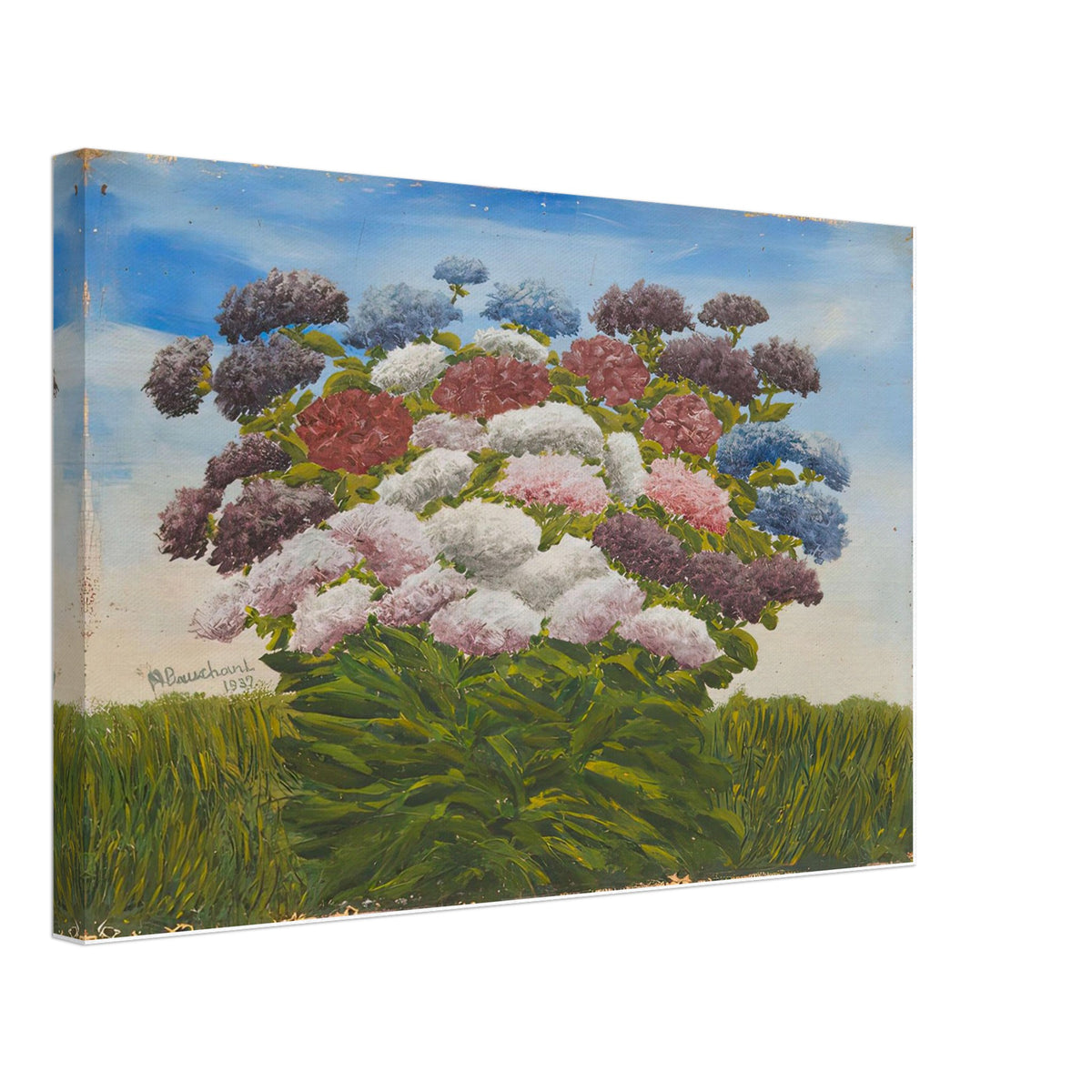 Bouquet de fleurs by Andre Bauchant, canvas