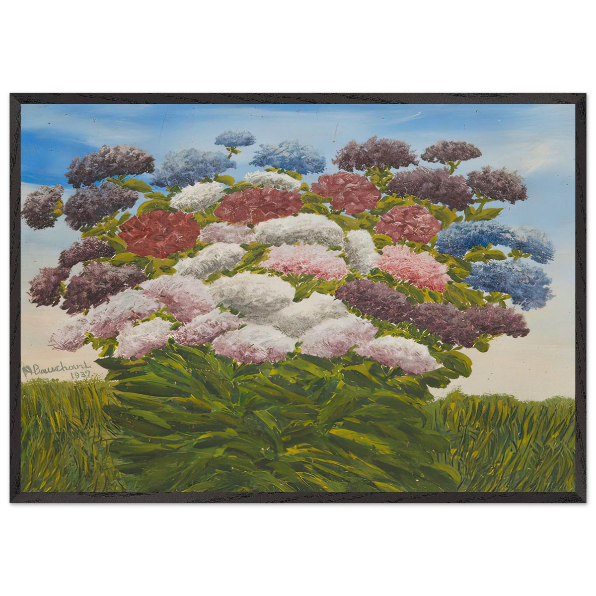 Bouquet de fleurs by Andre Bauchant, framed poster, view 3