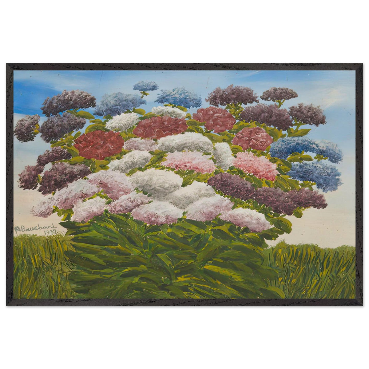 Bouquet de fleurs by Andre Bauchant, framed poster