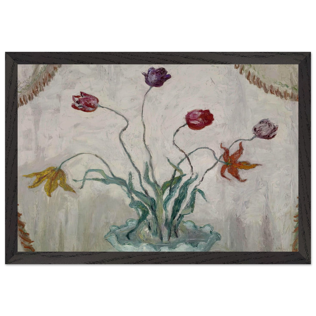 Bowl of Tulips by Florine Stettheimer, framed poster, view 2