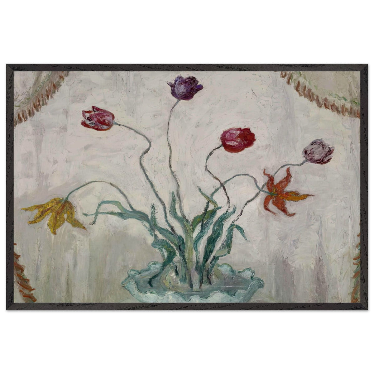 Bowl of Tulips by Florine Stettheimer, framed poster