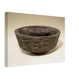 Bowl by Olowe of Ise, canvas, view 2