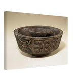 Bowl by Olowe of Ise, canvas