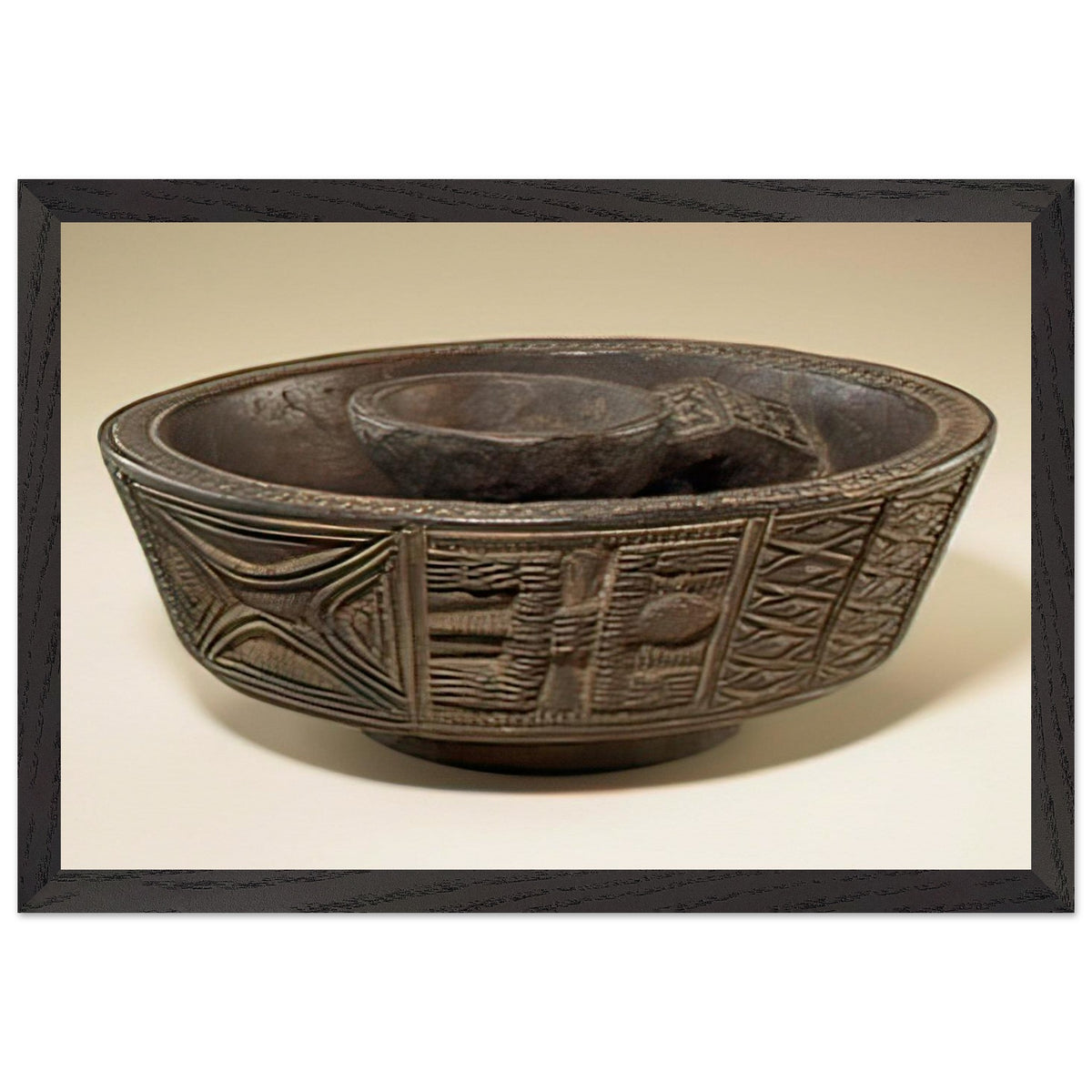 Bowl by Olowe of Ise, framed poster, view 2