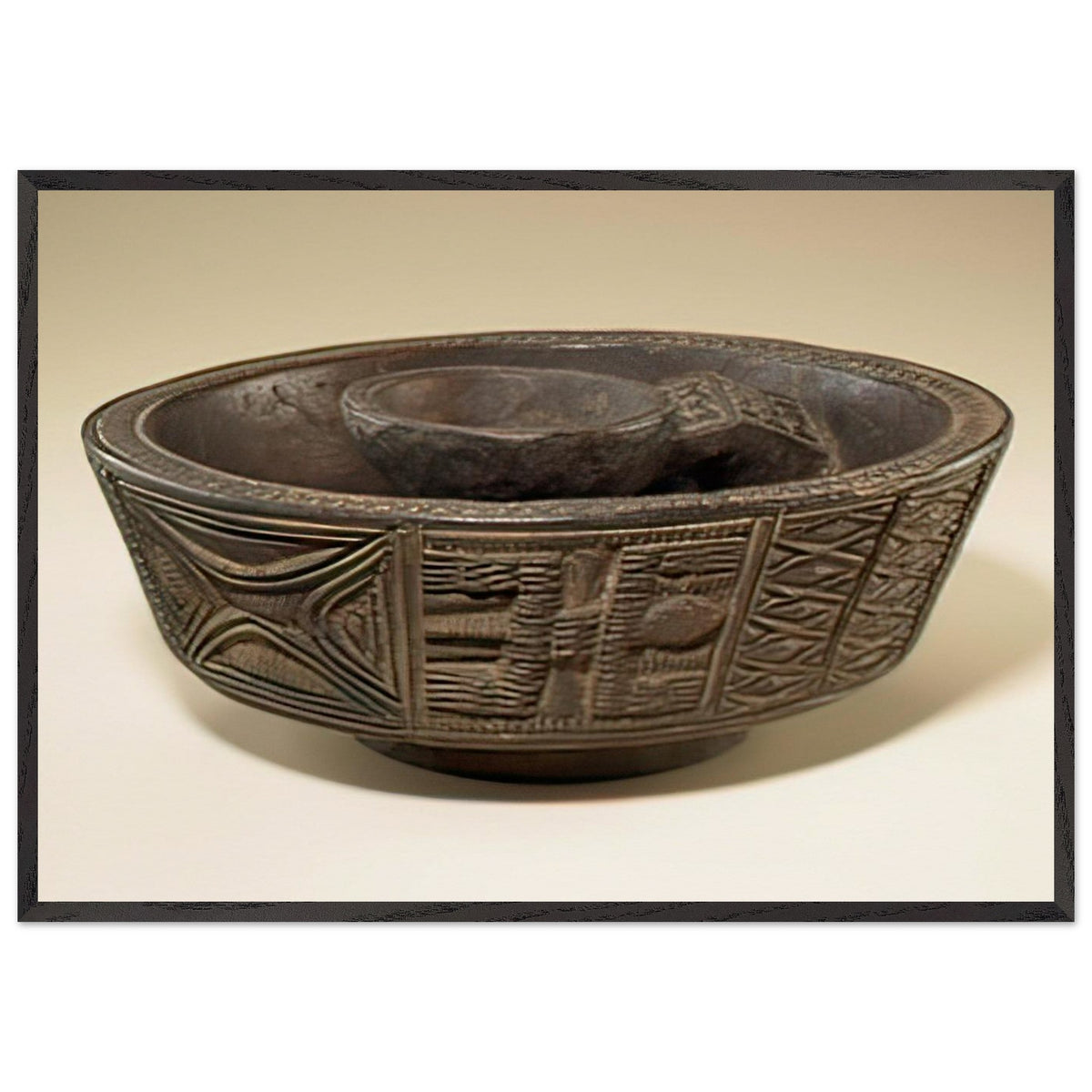 Bowl by Olowe of Ise, framed poster, view 3