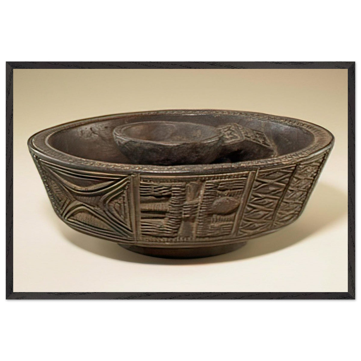 Bowl by Olowe of Ise, framed poster