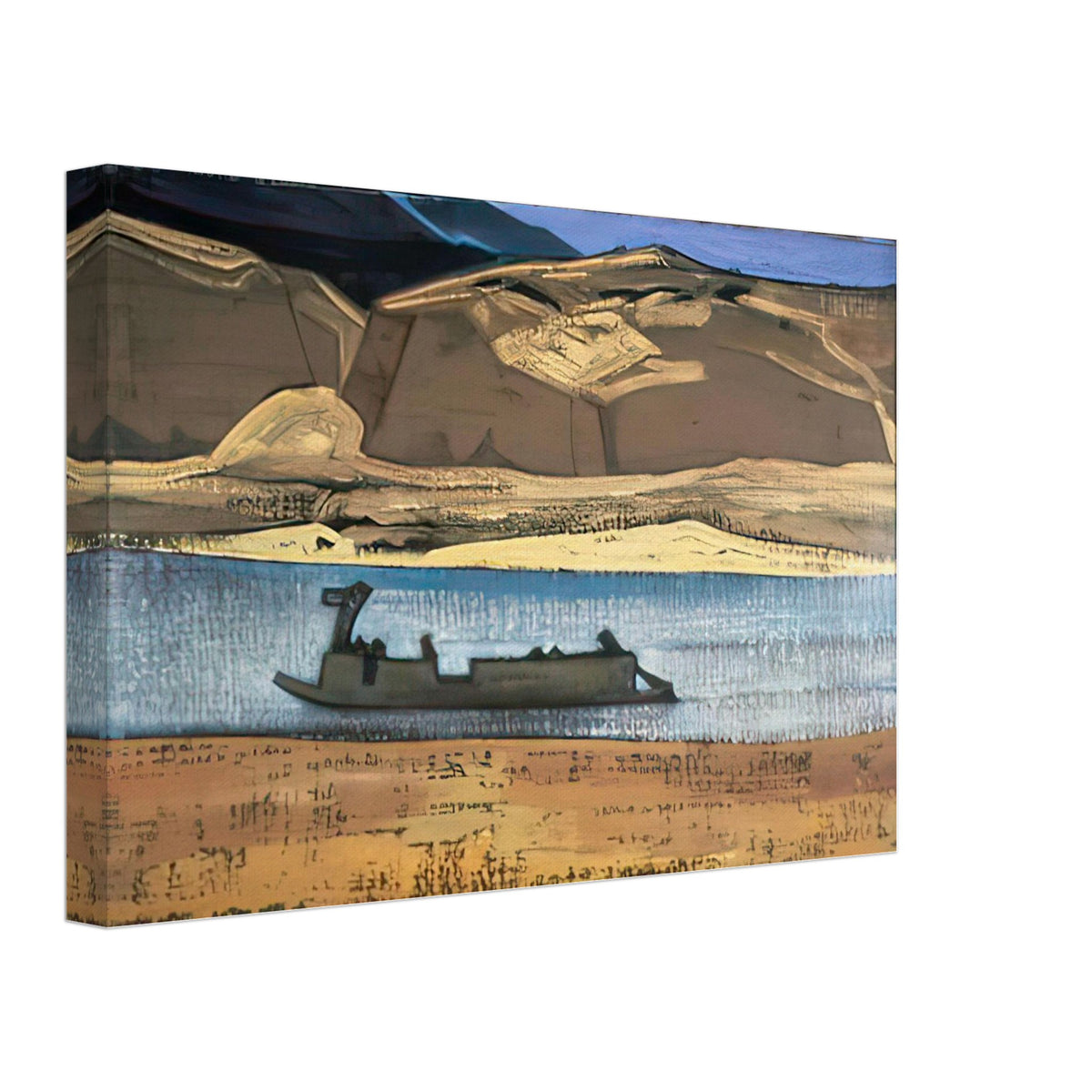 Brahmaputra (Tsangpo) by Nicholas Roerich, canvas, view 2