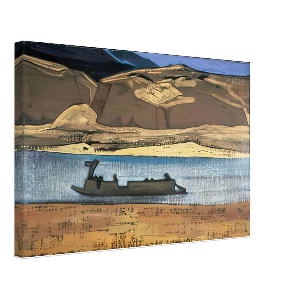 Brahmaputra (Tsangpo) by Nicholas Roerich, canvas