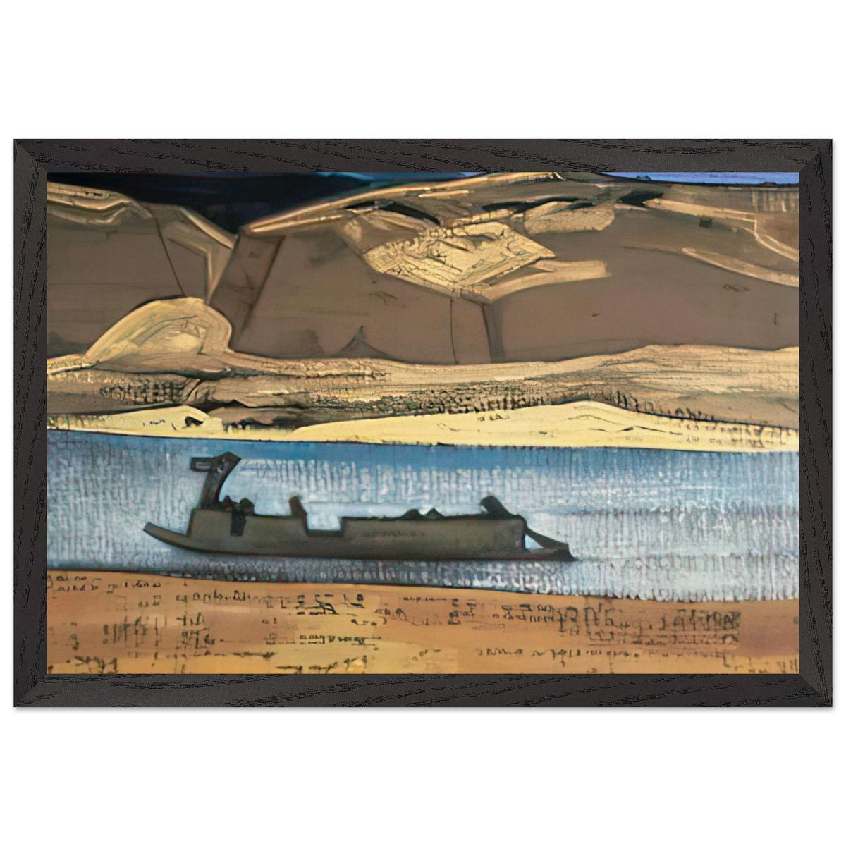 Brahmaputra (Tsangpo) by Nicholas Roerich, framed poster, view 2