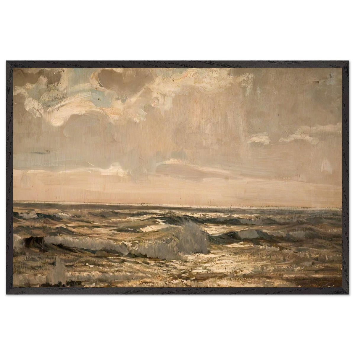 Break in the Storm by Algernon Talmage, framed poster