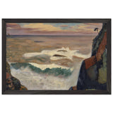 Breaking Waves at Daio Misaki by Fujishima Takeji, framed poster, view 2