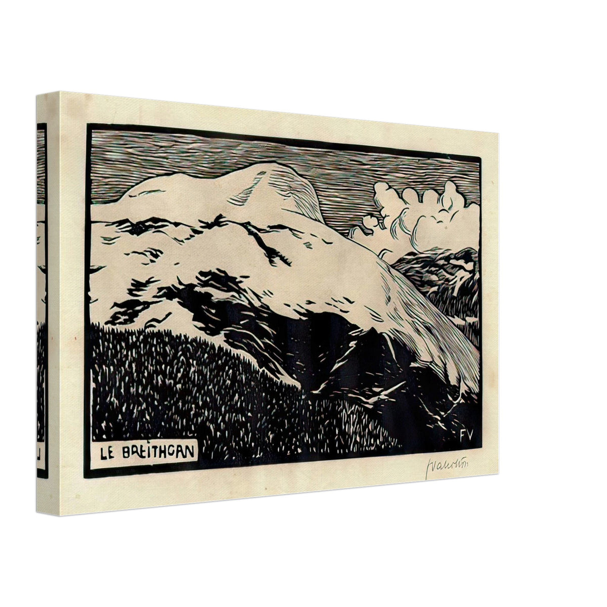 Breithorn by Felix Vallotton, canvas, view 2