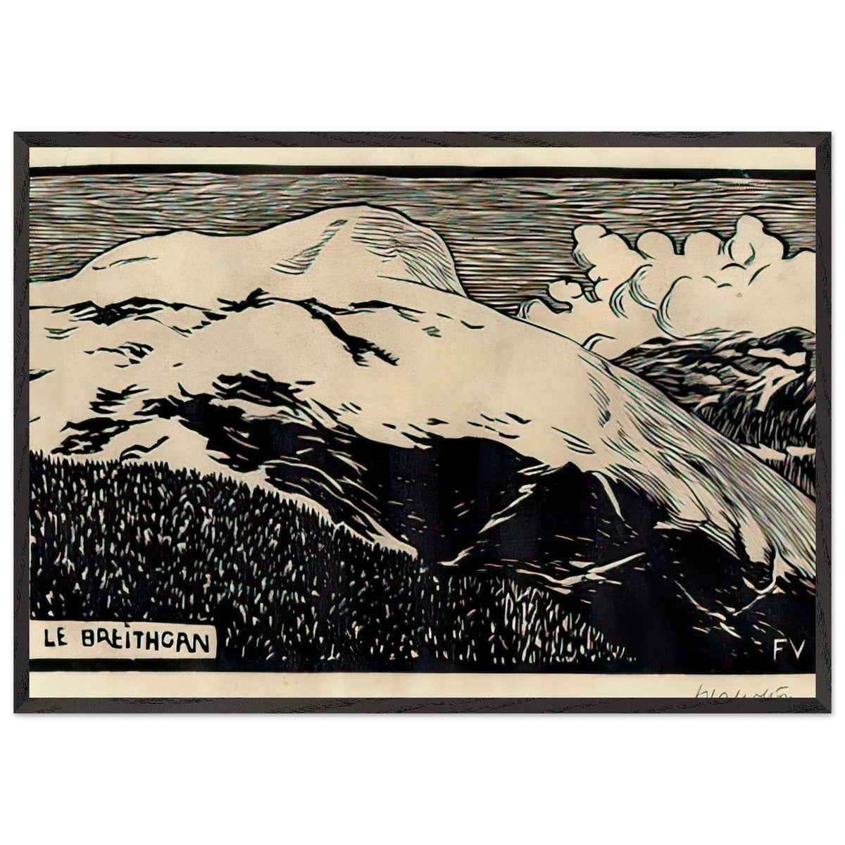 Breithorn by Felix Vallotton, framed poster, view 3