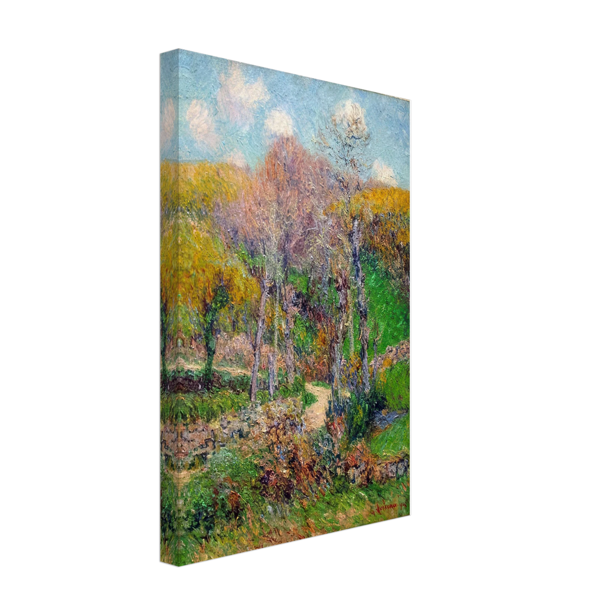 Breton Landscape by Gustave Loiseau, canvas, view 2