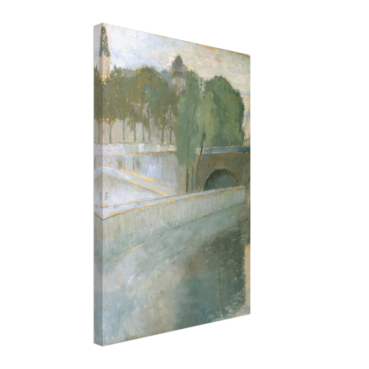 Bridge Over Seine by Theodor Pallady, canvas