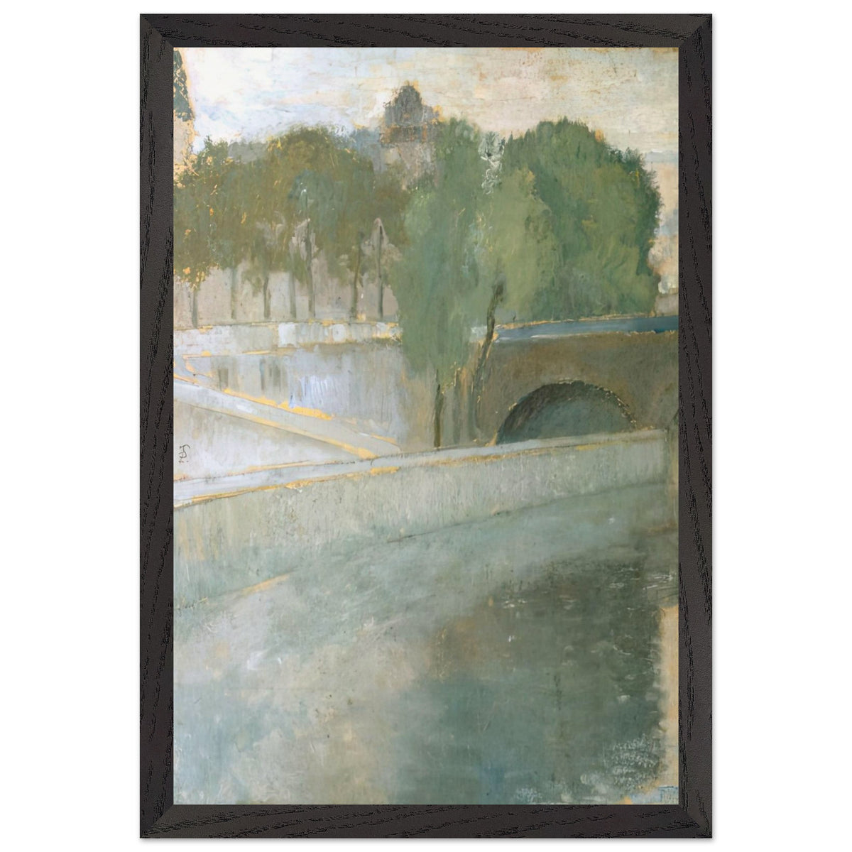 Bridge Over Seine by Theodor Pallady, framed poster, view 2