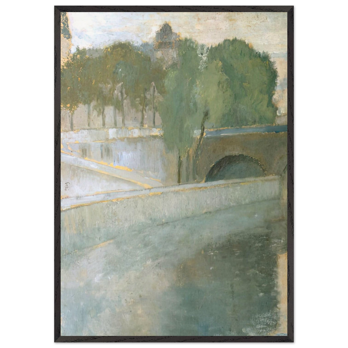 Bridge Over Seine by Theodor Pallady, framed poster, view 3