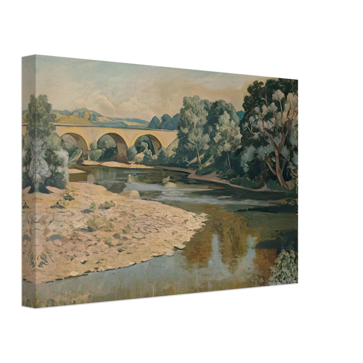 Bridge over the Allier by Roger Fry, canvas, view 2