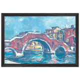 Bridge With Three Arches by Gheorghe Petrascu, framed poster, view 2