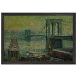 Brooklyn Bridge by Ernest Lawson, framed poster, view 2