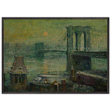 Brooklyn Bridge by Ernest Lawson, framed poster, view 3
