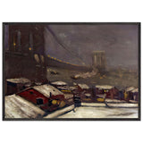 Brooklyn Bridge by George Luks, framed poster, view 3