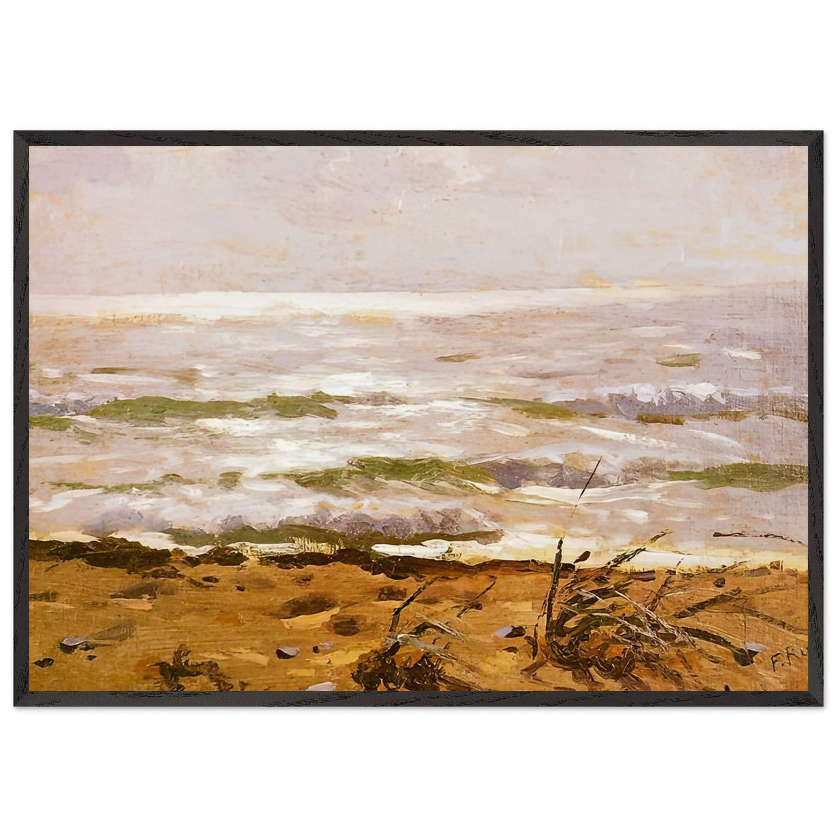 Brzeg morski by Ferdynand Ruszczyc, framed poster, view 3