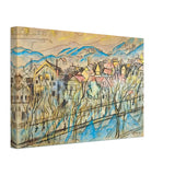 Budai Hegyek by Scheiber Hugó, canvas, view 2