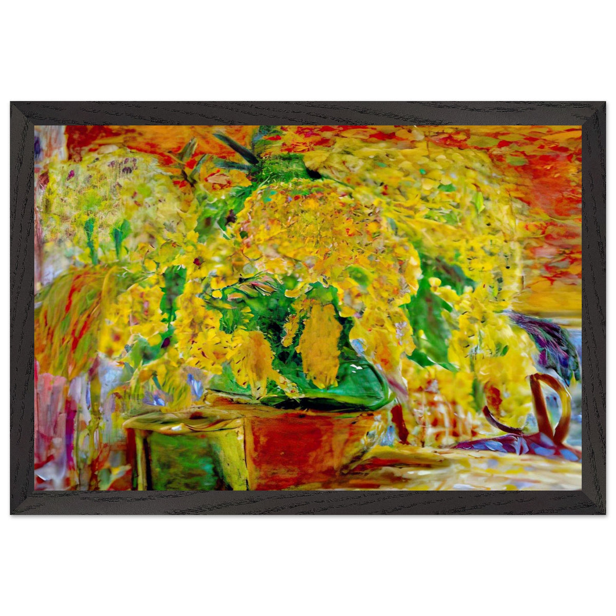 Bunch of Mimosa by Pierre Bonnard, framed poster, view 2