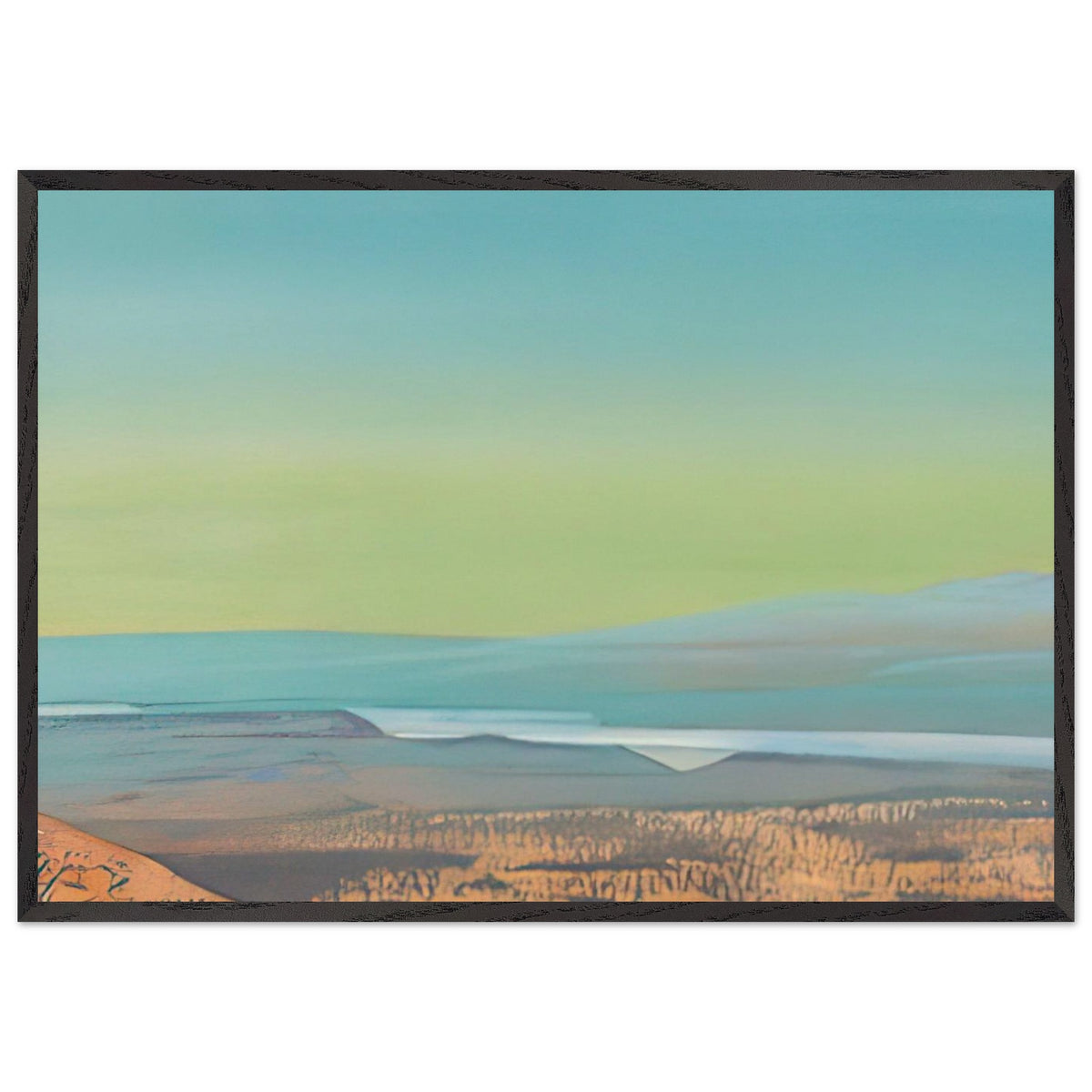 Burein-Gol. Qaidam by Nicholas Roerich, framed poster, view 3