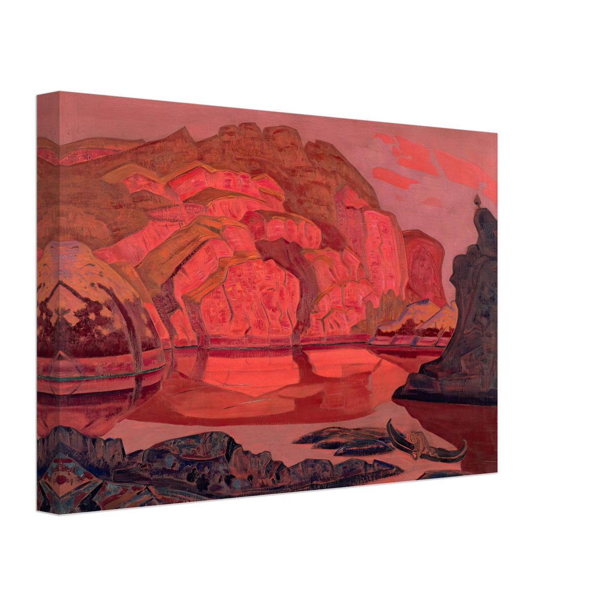 Buried Treasures by Nicholas Roerich, canvas, view 2